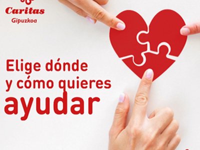 ¿Dispuesta-o a colaborar con CARITAS GIPUZKOA?