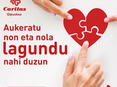 CARITAS GIPUZKOA laguntzeko prest?