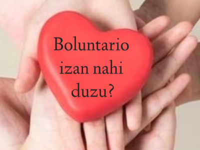 Boluntario izan nahi duzu?