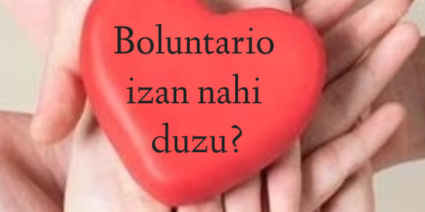 Boluntario izan nahi duzu?